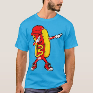 T-shirt Dabbing Hot Dog Doing Hip hop Dab Dance drôle