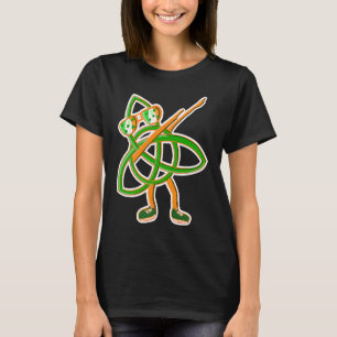T-shirt Dabbing Irish Celtic Knot Jour de la Saint Patrick