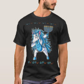 T-shirt Dabbing Jewish Unicorn Kids Chanukah Hanoukka 1 (Devant)