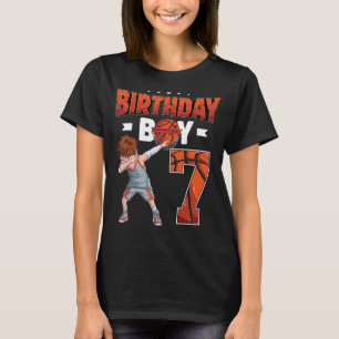 T-shirt Dabbing Joueur de basket-ball 7 Ans Garçon 7ème Bi