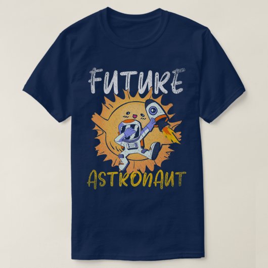 T-shirt Dabbing Junior Astronaut Science Rocket Future Ast (Design devant)