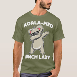 T-shirt Dabbing Koala Lunch Lady Funny Animal Puns Cadeau