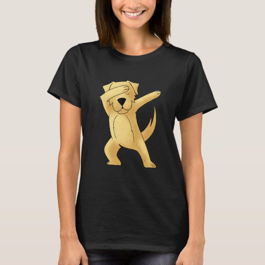 T-shirt Dabbing Labrador Retriever Dog Kids Labrador Lab D (Devant)