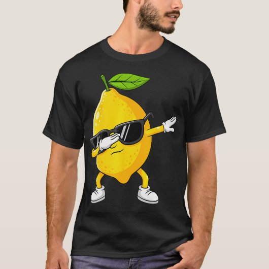 T-shirt Dabbing Lemon Fruit With Sunglasses Lemon (Devant)