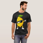 T-shirt Dabbing Lemon Fruit With Sunglasses Lemon (Devant entier)