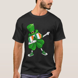 T-shirt Dabbing Leprechaun Shamrock St Patrick s Day Boys