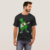 T-shirt Dabbing Leprechaun Shamrock St Patrick s Day Boys (Devant entier)