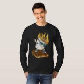 T-shirt Dabbing Marshmallow Smores Cool Camping Danse (Devant entier)