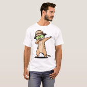 T-shirt Dabbing Meerkat Funny Cute Dab Dance (Devant entier)