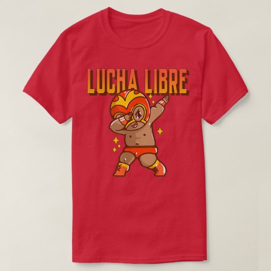T-shirt Dabbing Meican Luchador Wrestler Lucha Libre (Design devant)