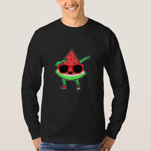 T-shirt Dabbing Melon Watermelon Eté Melon Dabbing Eau (Devant)