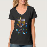T-shirt Dabbing Menorah Hanoukka Chanukah<br><div class="desc">Dabbing Menorah Hanoukka Chanukah</div>