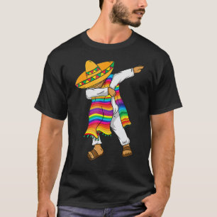 T-shirt Dabbing Mexicain Poncho Cinco De Mayo Serape Mexic