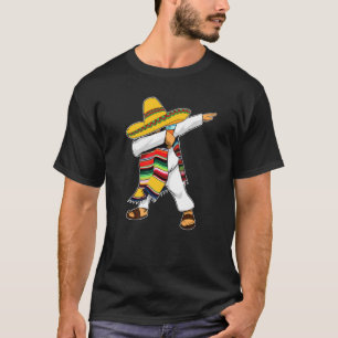 T-shirt Dabbing Mexicain Poncho Cinco De Mayo Sombrero