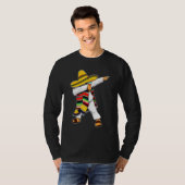 T-shirt Dabbing Mexicain Poncho Cinco De Mayo Sombrero (Devant entier)