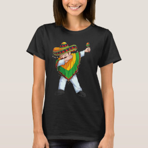 T-shirt Dabbing Mexicain Poncho Sombrero Cinco De Mayo