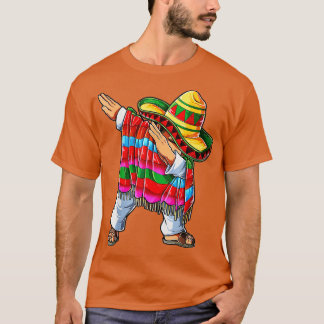 T-shirt Dabbing Mexicaine Poncho Cinco de Mayo garçons Dab