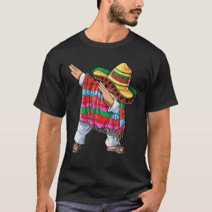 T-shirt Dabbing Mexicaine Poncho Cinco De Mayo Garçons Ho