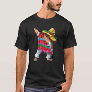 T-shirt Dabbing Mexicaine Poncho Cinco De Mayo Garçons Hom