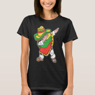 T-shirt Dabbing Mexicaine Poncho Cinco De Mayo Garçons Hom