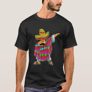 T-shirt Dabbing Mexicaine Poncho Cinco De Mayo Garçons Hom