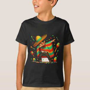 T-shirt Dabbing Mexicaine Poncho Cinco De Mayo Garçons Hom