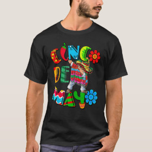T-shirt Dabbing Mexicaine Poncho Cinco De Mayo Garçons Hom
