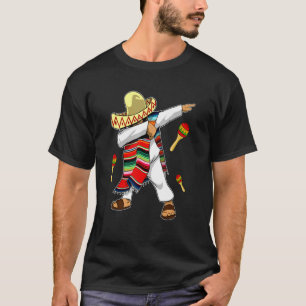 T-shirt Dabbing Mexicaine Poncho Cinco De Mayo Garçons Hom