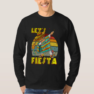 T-shirt Dabbing Mexicaine Poncho Cinco De Mayo Vintage Ret