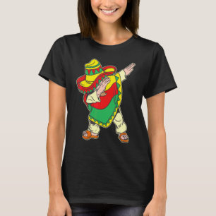 T-shirt Dabbing Mexican Poncho Cinco De Mayo