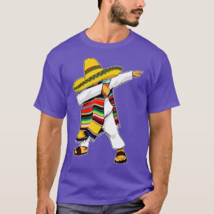 T-shirt Dabbing Mexican Poncho Cinco de Mayo Sombrero 1