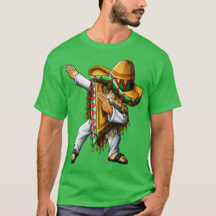 T-shirt Dabbing Mexican Poncho Sombrero Dab Cinco de Mayo