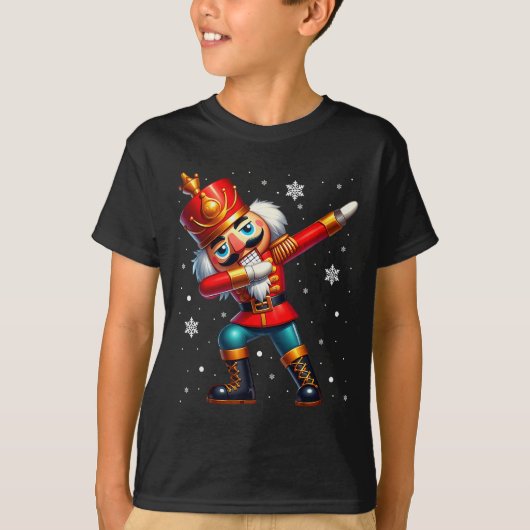 T-shirt Dabbing Nutcracker Christmas Costume Matching Fami (Devant)