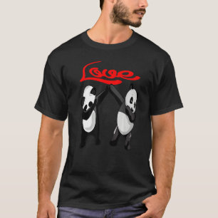 T-shirt Dabbing Panda Aimer mignon Animal Panda Ours Danse