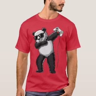 T-shirt Dabbing panda gamer drôle de jeu vidéo amoureux je