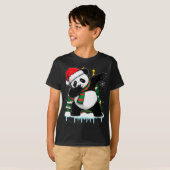 T-shirt Dabbing Panda Santa Christmas Kids Boys Men Xmas B (Devant entier)