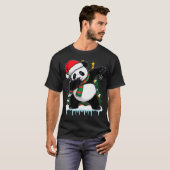 T-shirt Dabbing Panda Santa Christmas Kids Boys Men Xmas B (Devant entier)