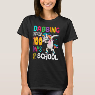 T-shirt Dabbing Pendant 100 Jours De Chemise Drôle À L'Éco