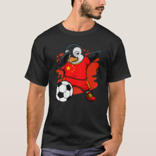 T-shirt Dabbing Penguin Chine Soccer Fan Jersey Football L