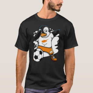 T-shirt Dabbing Penguin Chypre Football fans Jersey Footba