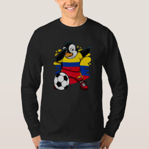 T-shirt Dabbing Penguin Colombia Fans de football Jersey F