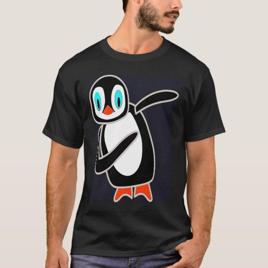 T-shirt Dabbing Penguin Cool Penguin Dab Dance Dancing Cut (Devant)