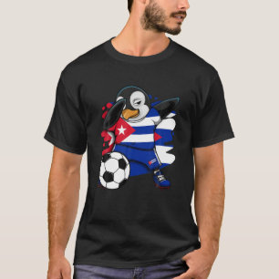 T-shirt Dabbing Penguin Cuba Fans de football Jersey Footb