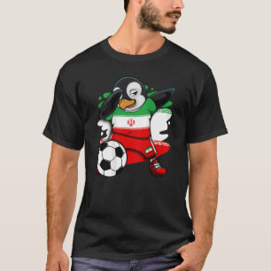 T-shirt Dabbing Penguin Iran Soccer Fans Jersey Football L