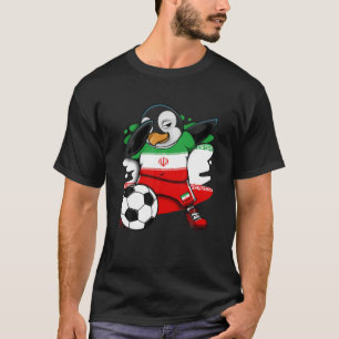 T-shirt Dabbing Penguin Iran Soccer Fans Jersey Football L