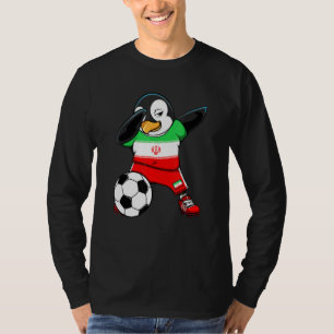 T-shirt Dabbing Penguin Iran Soccer Fans Jersey Football S