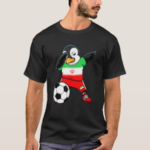 T-shirt Dabbing Penguin Iran Soccer Fans Jersey Football S