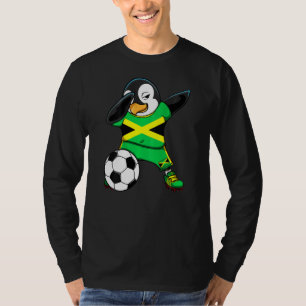 T-shirt Dabbing Penguin Jamaïque Soccer Fans Jersey Footba
