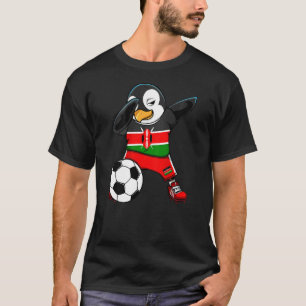 T-shirt Dabbing Penguin Kenya Fans de football Jersey Drap