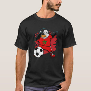 T-shirt Dabbing Penguin Maroc Soccer Fans Jersey Football